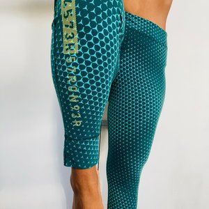 Reebok Teal High Waist Leggings M